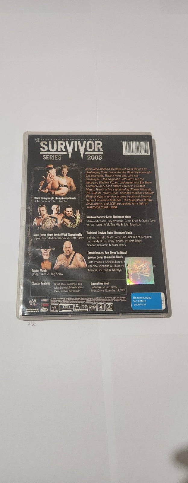 WWE - Survivor Series 2008 - DVD Dvd Box Set Retro Exchange Australia
