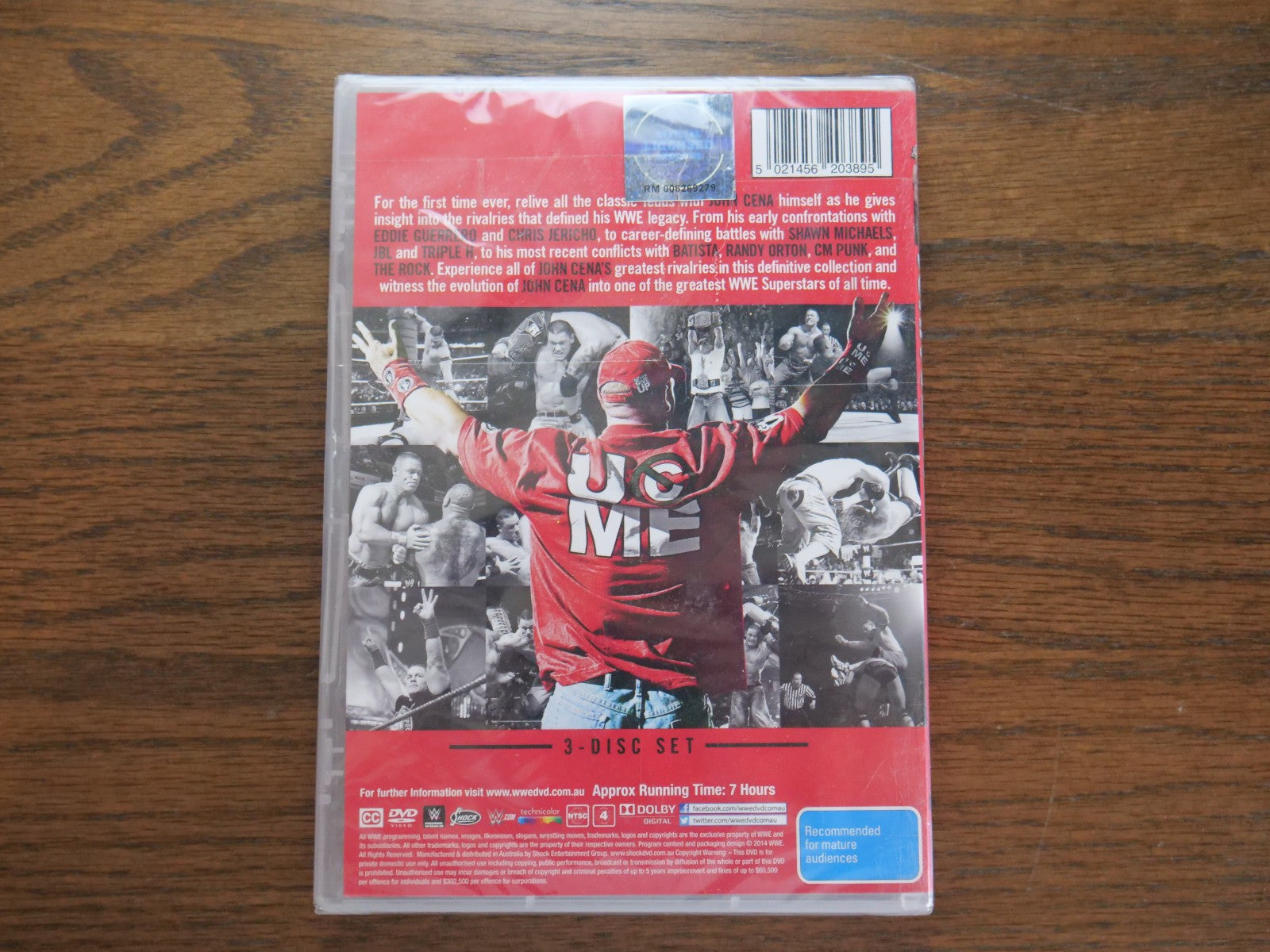 WWE - Greatest Rivalries - John Cena (DVD, Region 4) 3-Disc Set - Sealed Retro Exchange Australia