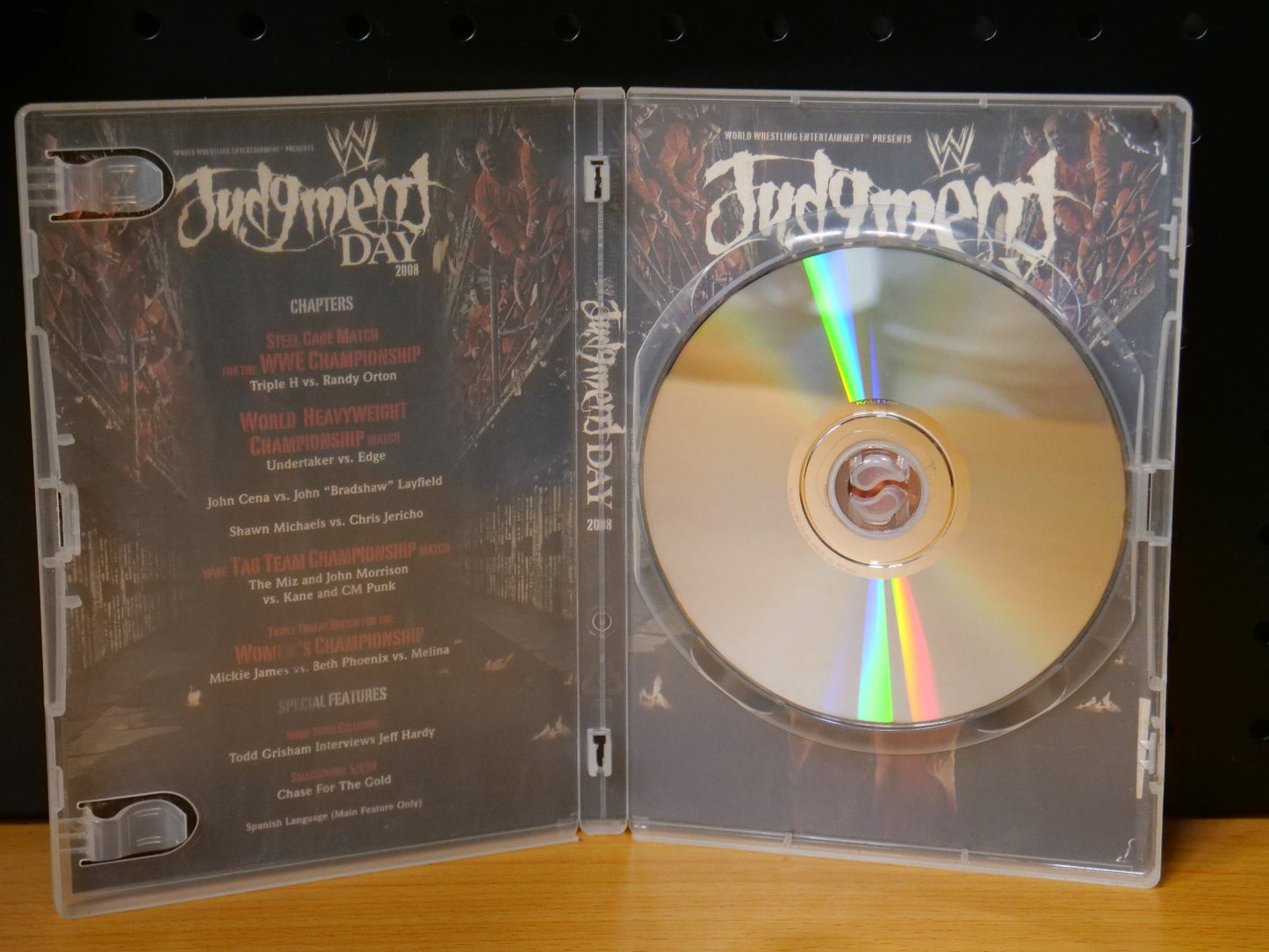 Judgment Day 2008 DVD, 2008 WWE - VERY GOOD - - Region 4 Retro Exchange Australia