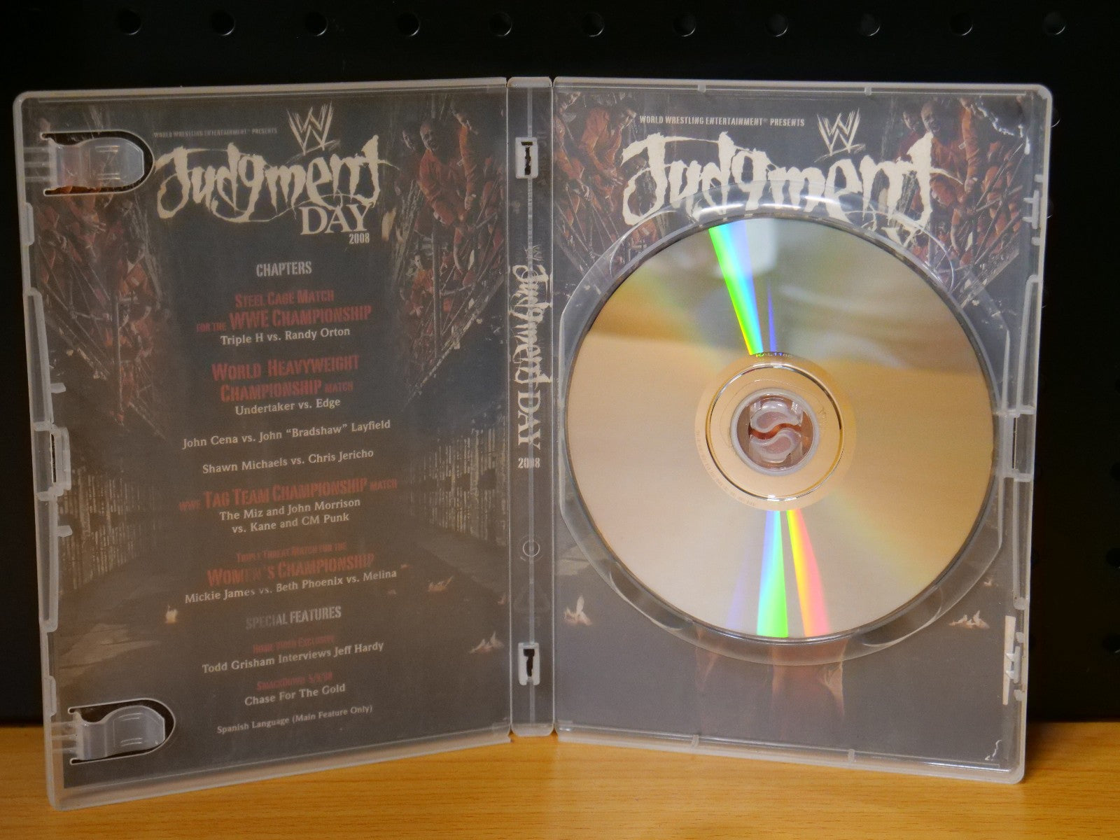 Judgment Day 2008 DVD, 2008 WWE - VERY GOOD - - Region 4 Retro Exchange Australia