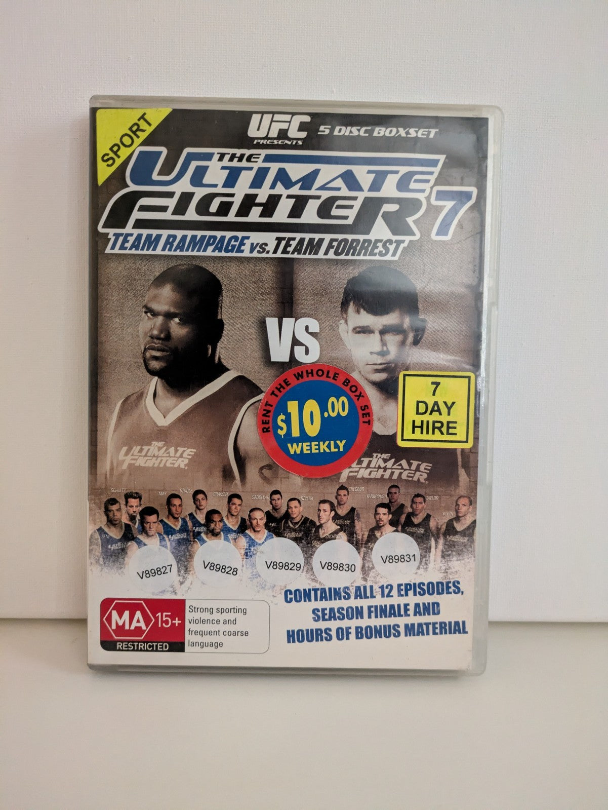UFC Ultimate Fighter Season 7 DVD 5-Disc set Retro Exchange Australia