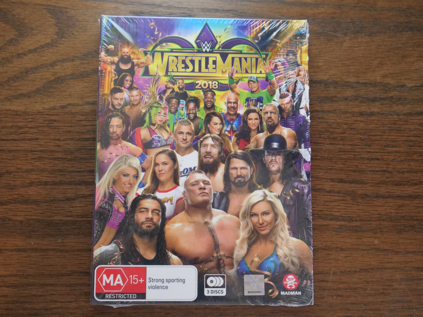 WWE WrestleMania 2018 (DVD, Region 4) 3 Disc Set - Sealed Retro Exchange Australia
