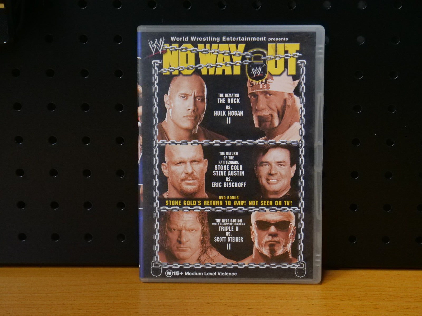 WWE-No Way Out DVD 2003 - The Rock Stone Cold Hulk Hogan Triple H Scott Steiner Retro Exchange Australia