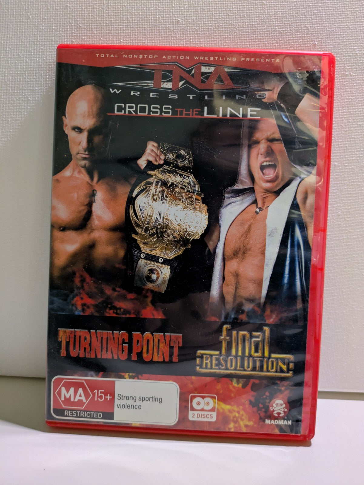 TNA Cross the Line Turning Point & Final Resolution Wrestling DVD - Region 4 Retro Exchange Australia