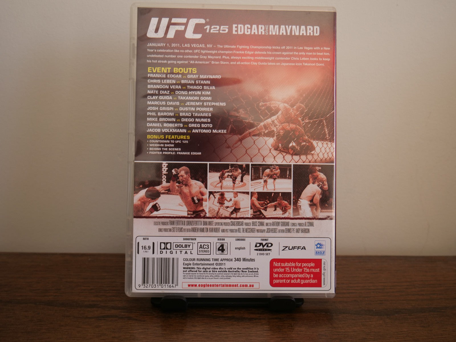 UFC #125 Resolution : Edgar Vs Maynard (DVD, 2011) Fighting Region 4 DVD RetroExchange Australia