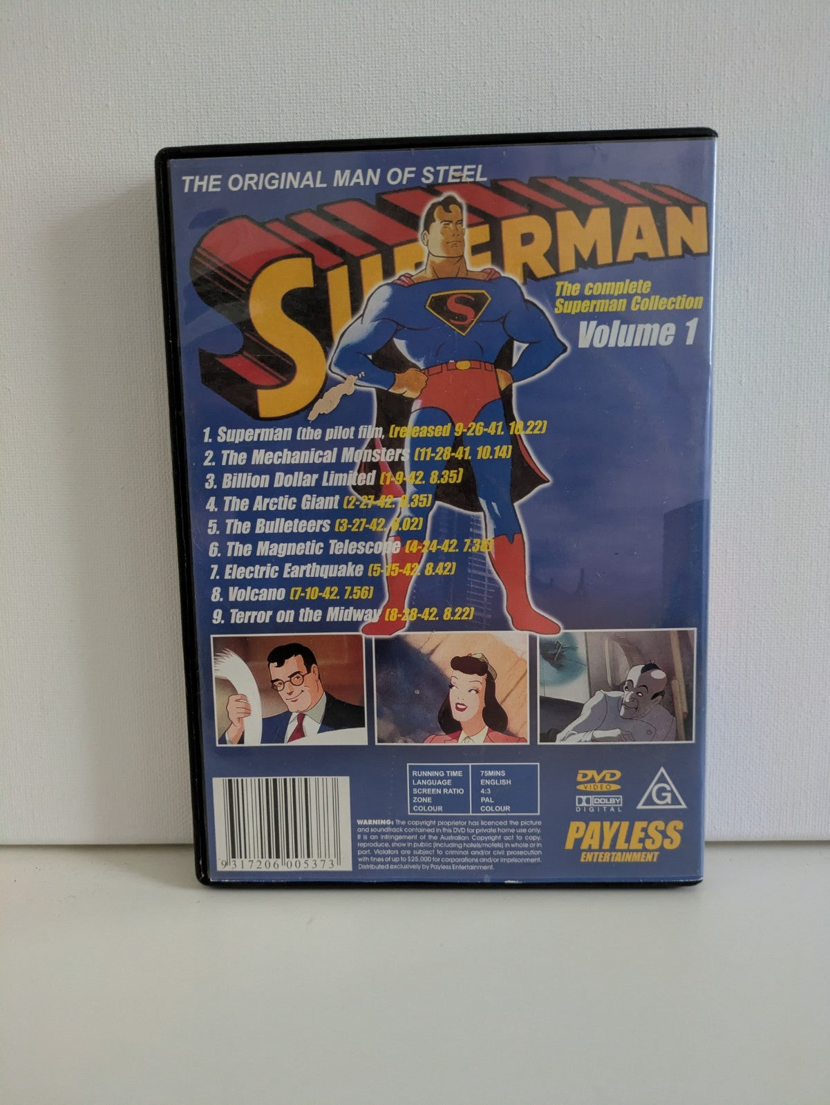 The Complete Superman Collection Volume 1, DVD, R4 DVD RetroExchange Australia