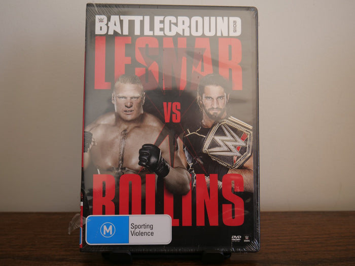 WWE - Battleground 2015 DVD Lesnar V Rollins - Region 4 Sports - Sealed | Retro Exchange