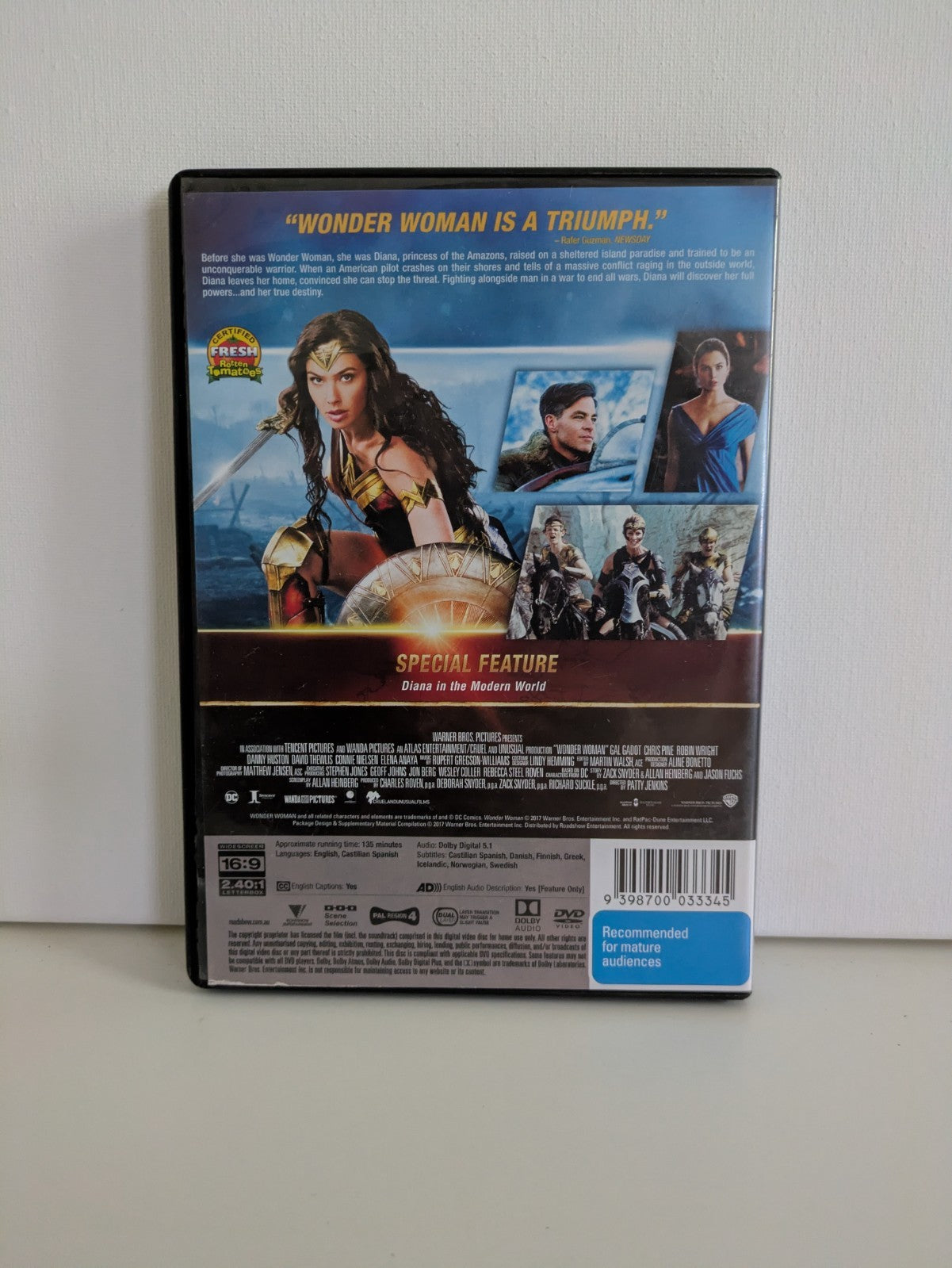 Wonder Woman (DVD, 2017) Region 4 DVD RetroExchange Australia