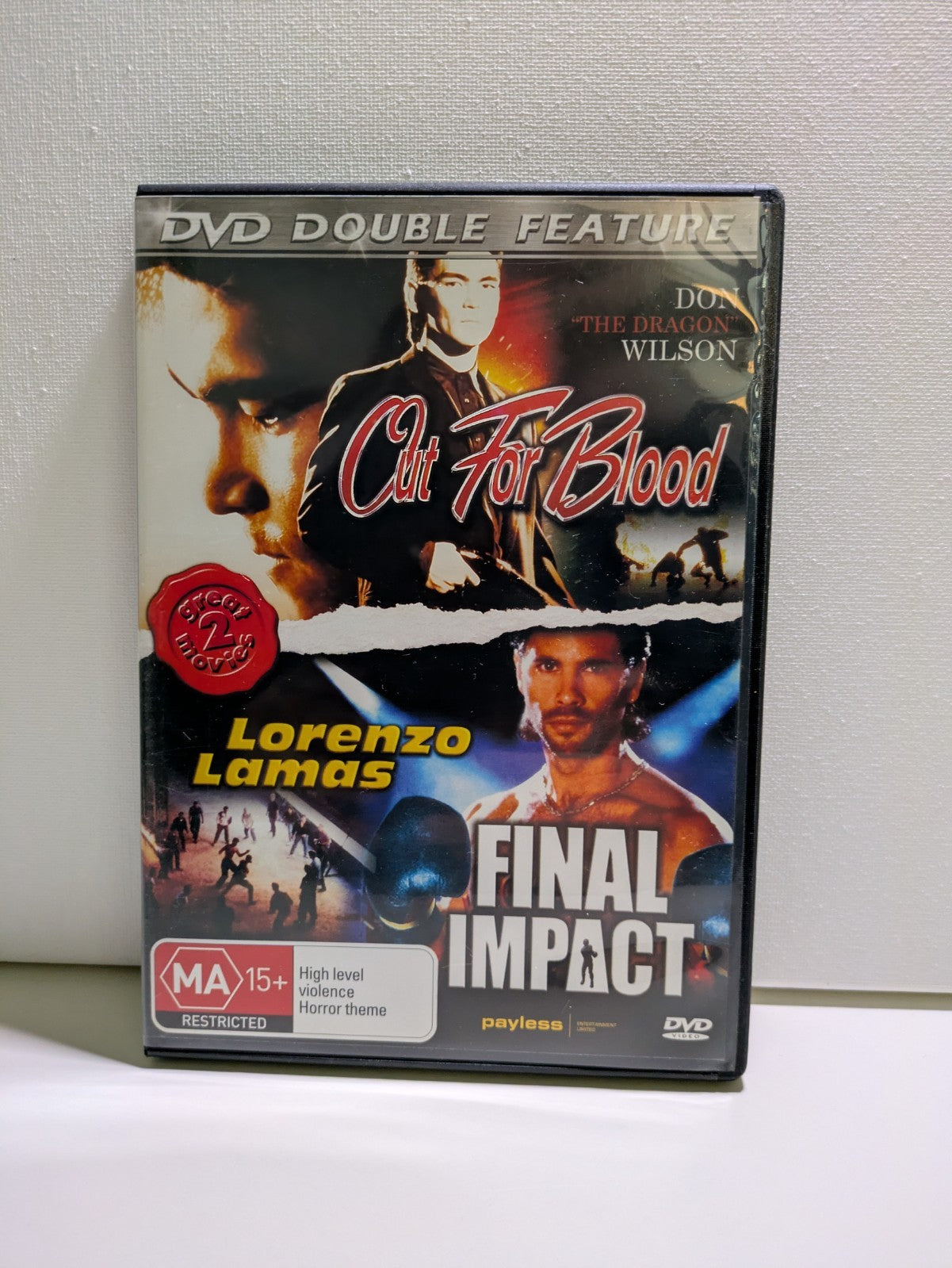 Out For Blood / Final Impact DVD, All Region All 1991/1993 Retro Exchange Australia
