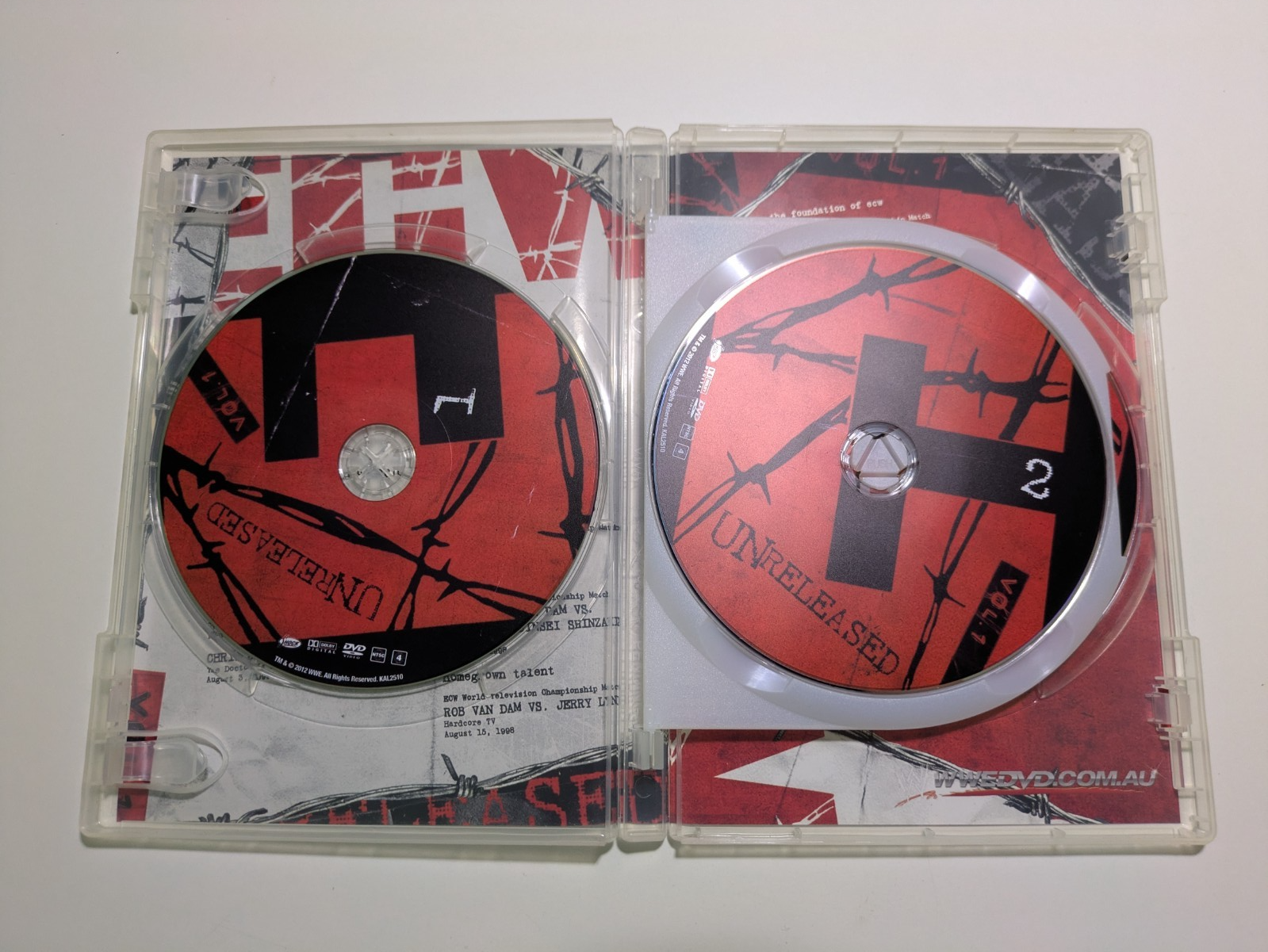ECW Unreleased Vol. 1 DVD 2012 3-Disc Set Retro Exchange Australia