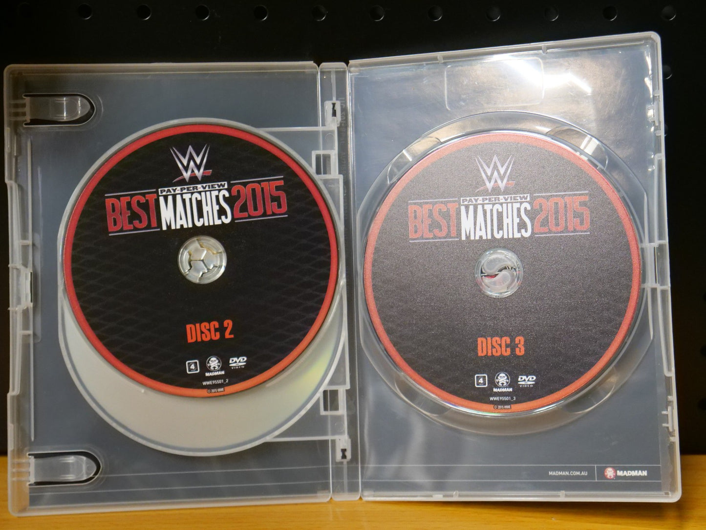 WWE - Best Pay-Per-View Matches of 2015 (DVD, 2015, 3 Discs) Region 4 AP Dvd Box Set Retro Exchange Australia