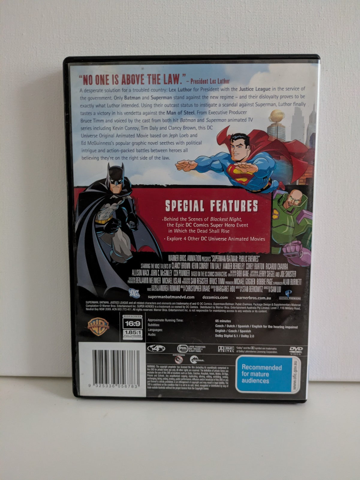 Superman Batman Public Enemies - DVD - Region 4 DVD RetroExchange Australia