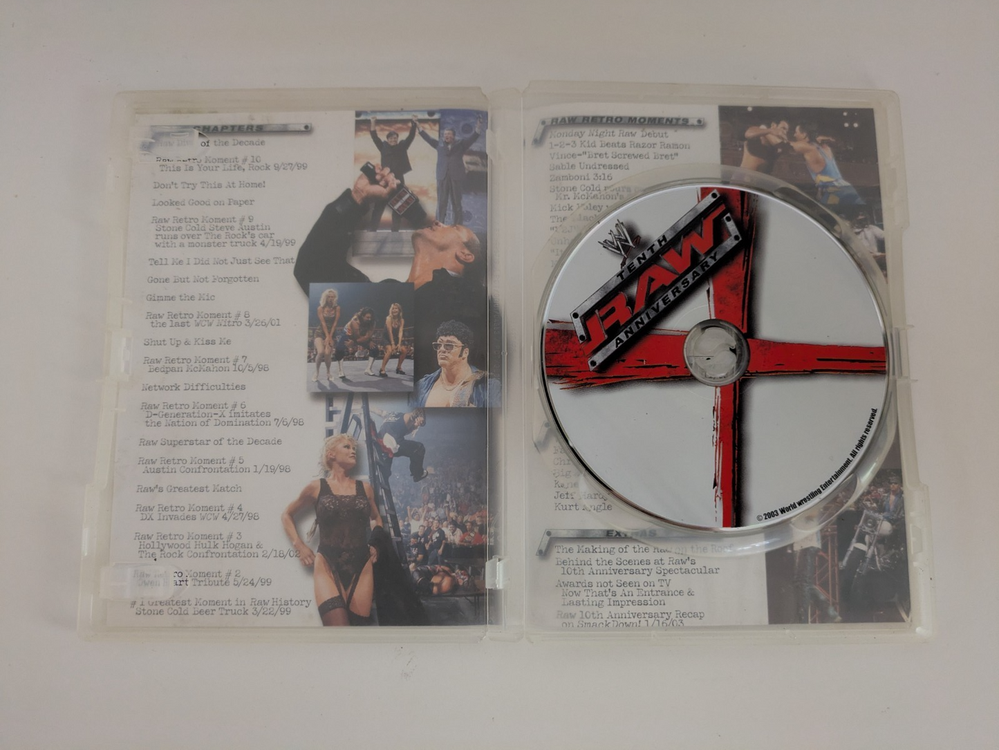 2003 WWE TENTH RAW ANNIVERSARY Dvd Retro Exchange Australia