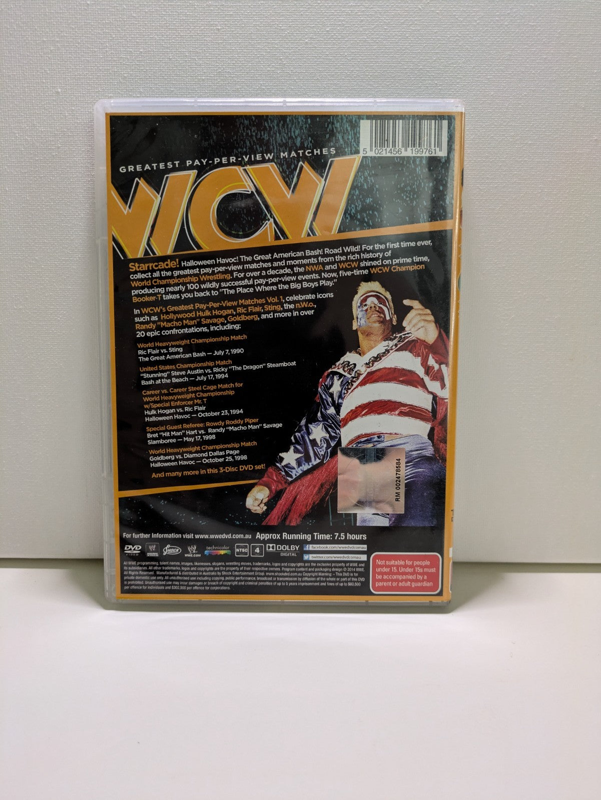 WCW Greatest Pay-Per-View Matches: Vol 1 DVD 2014 3-Disc Set) Region 4 Retro Exchange Australia