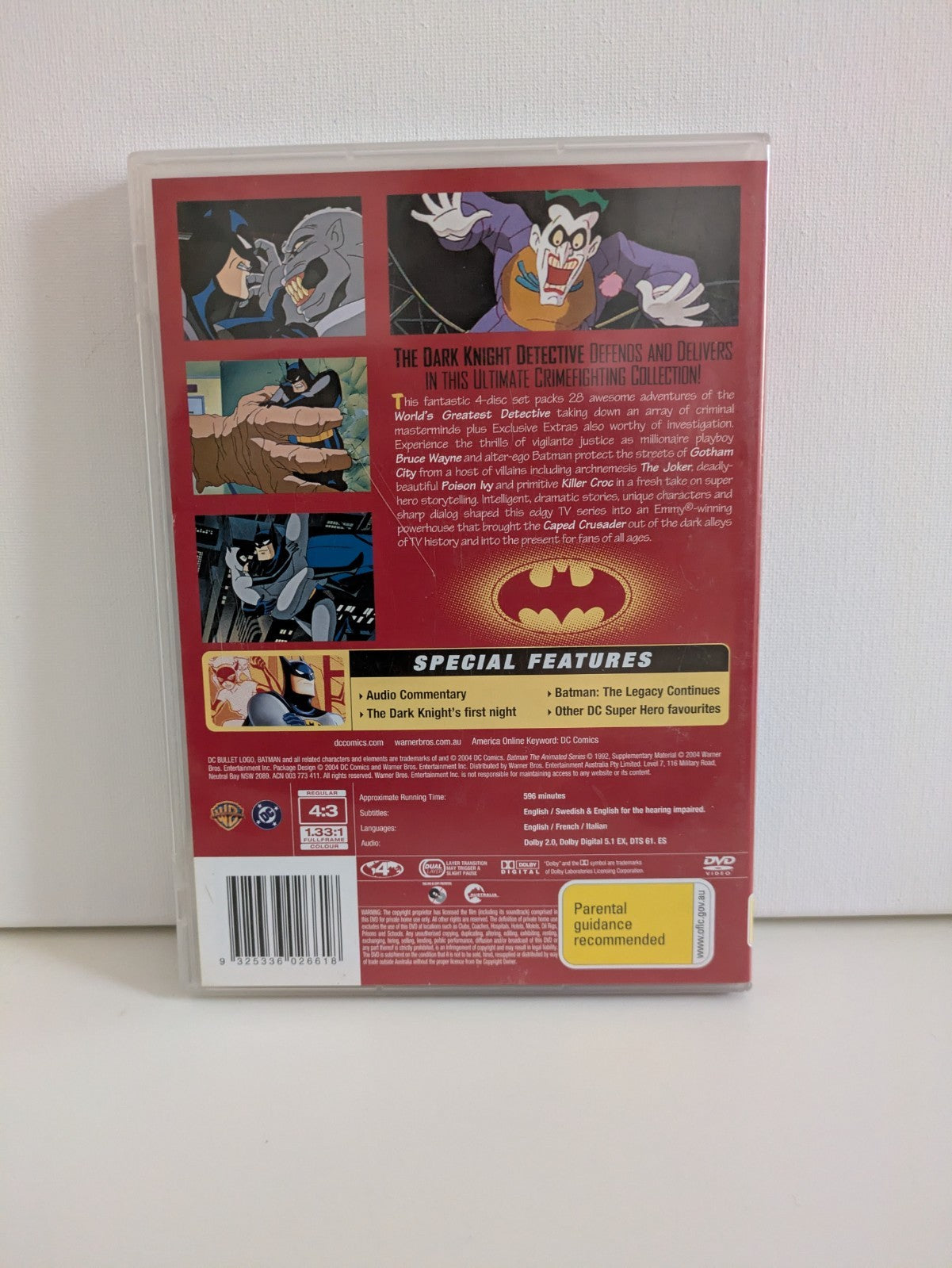 Batman The Animated Series Volume One 1 DVD Region 4 DVD RetroExchange Australia