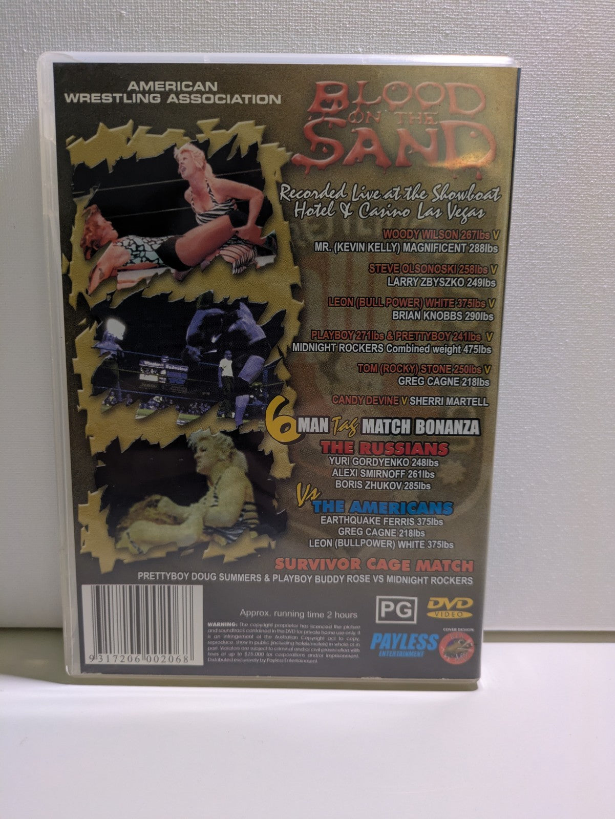 Blood on the Sand American Wrestling AssociationDVD Region 4 Retro Exchange Australia