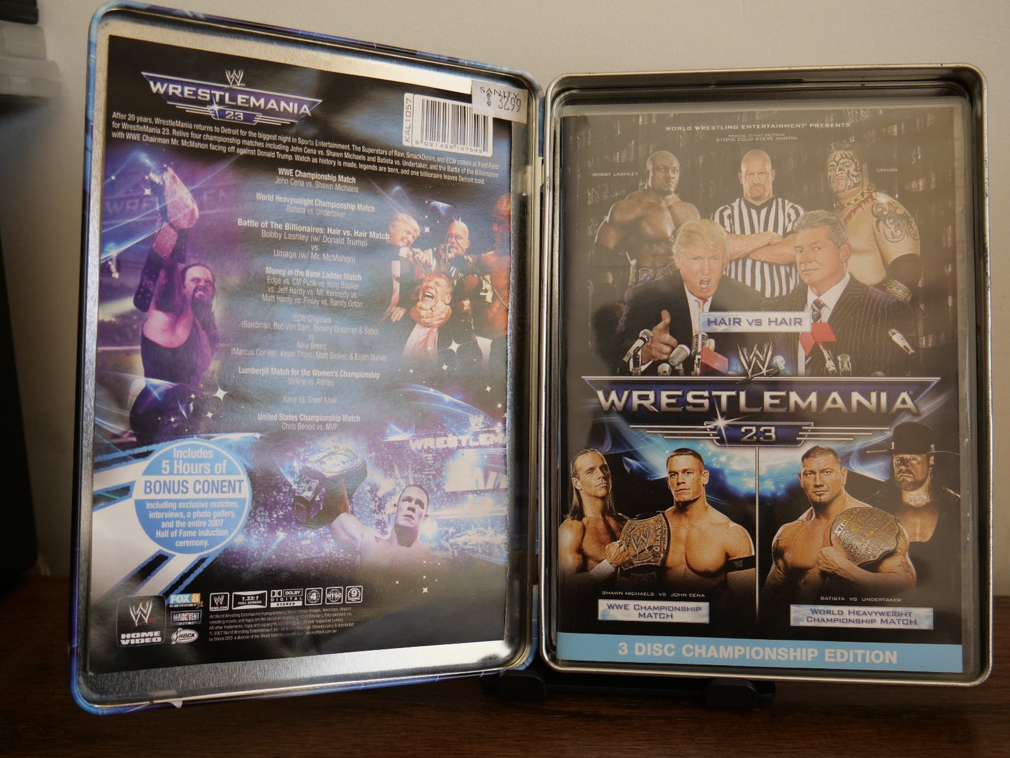 Wrestlemania 23 Steelbook Case DVD Sports Region 4 DVD RetroExchange Australia