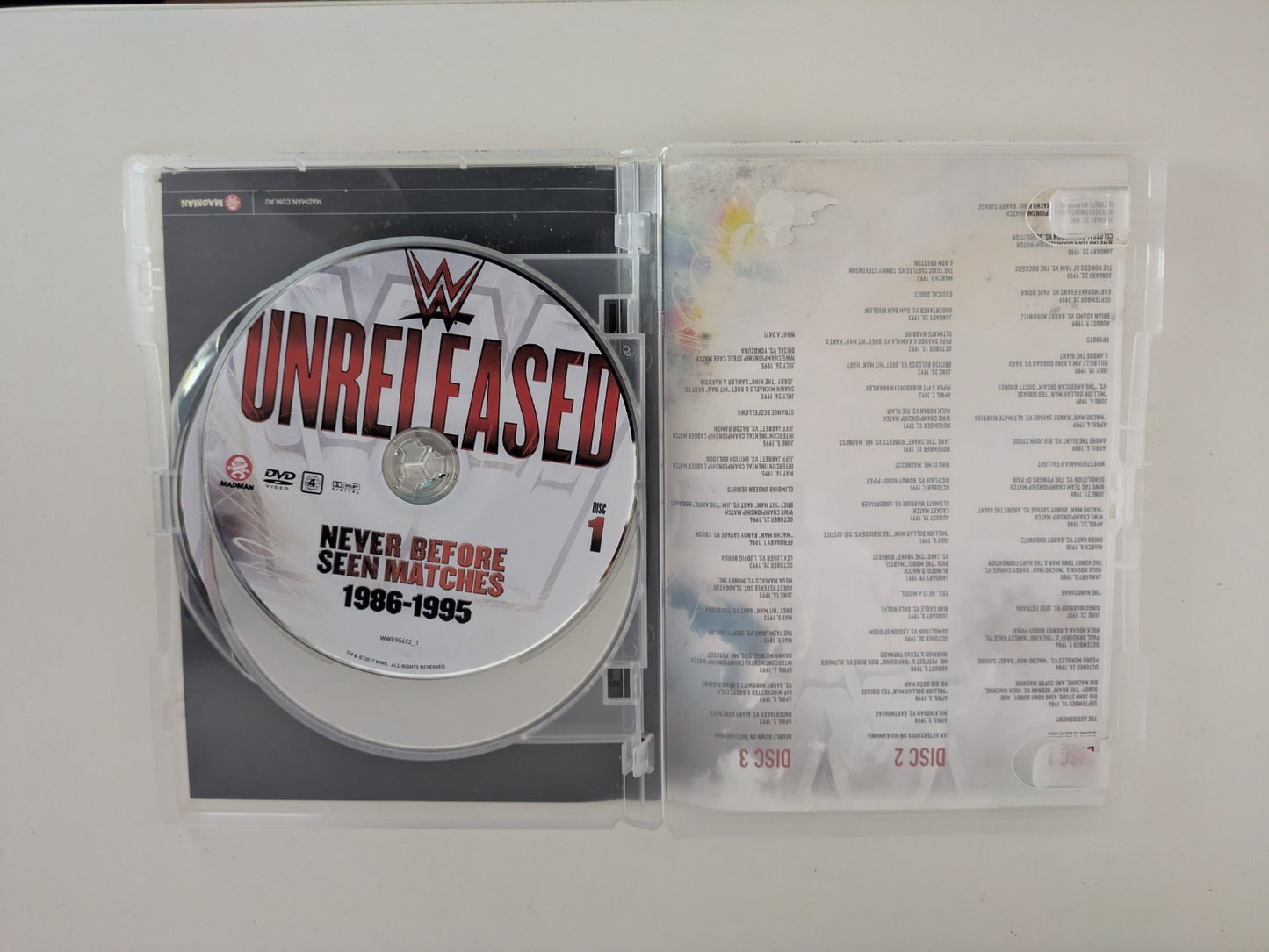 WWE Unreleased Never Before Seen Matches 1986-1995 DVD 3-Disc Set R4 Retro Exchange Australia