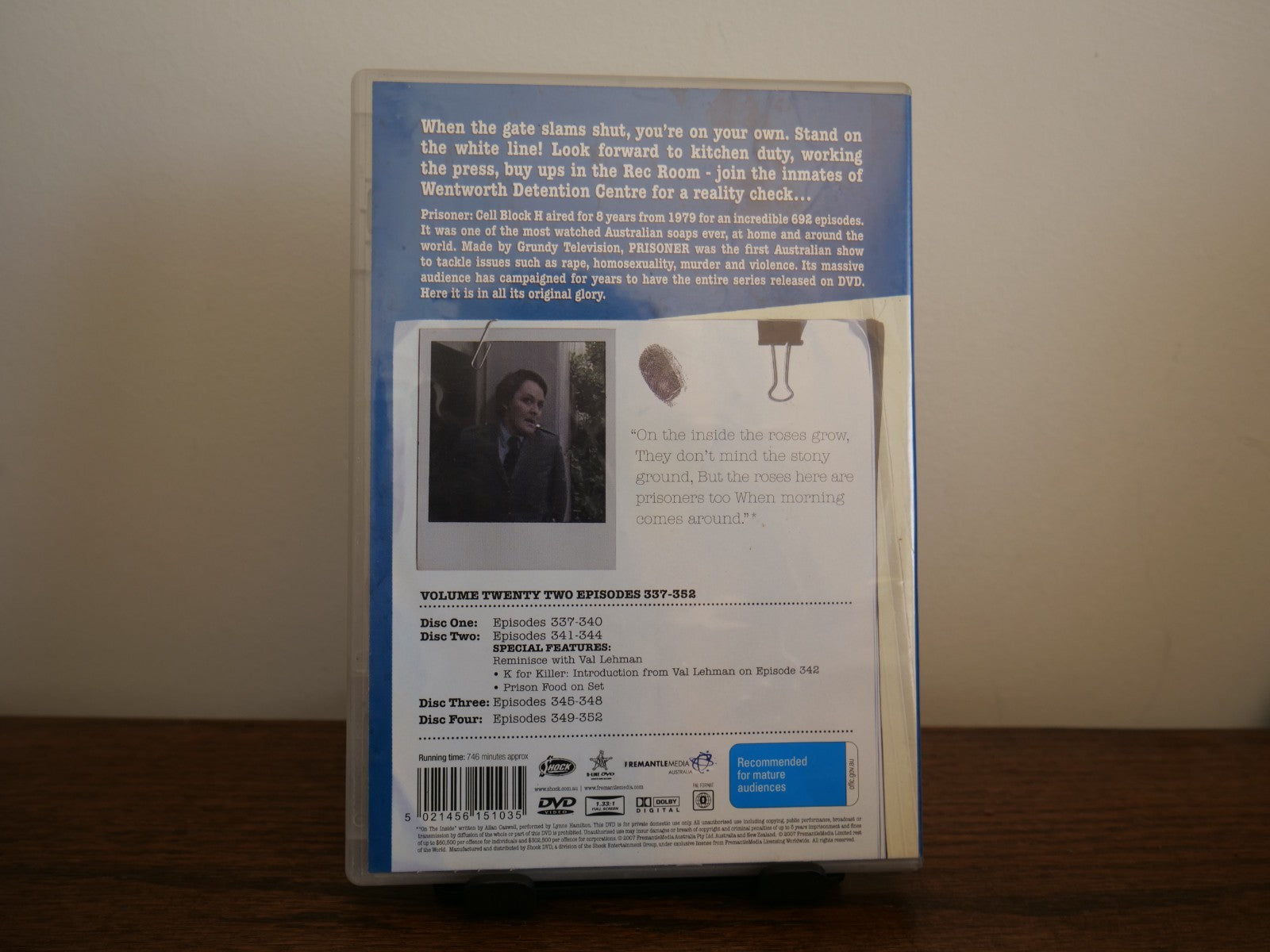 Prisoner Cell Block H Volume 22 Episodes 337-352 - DVD (4-Disc set) DVD RetroExchange Australia