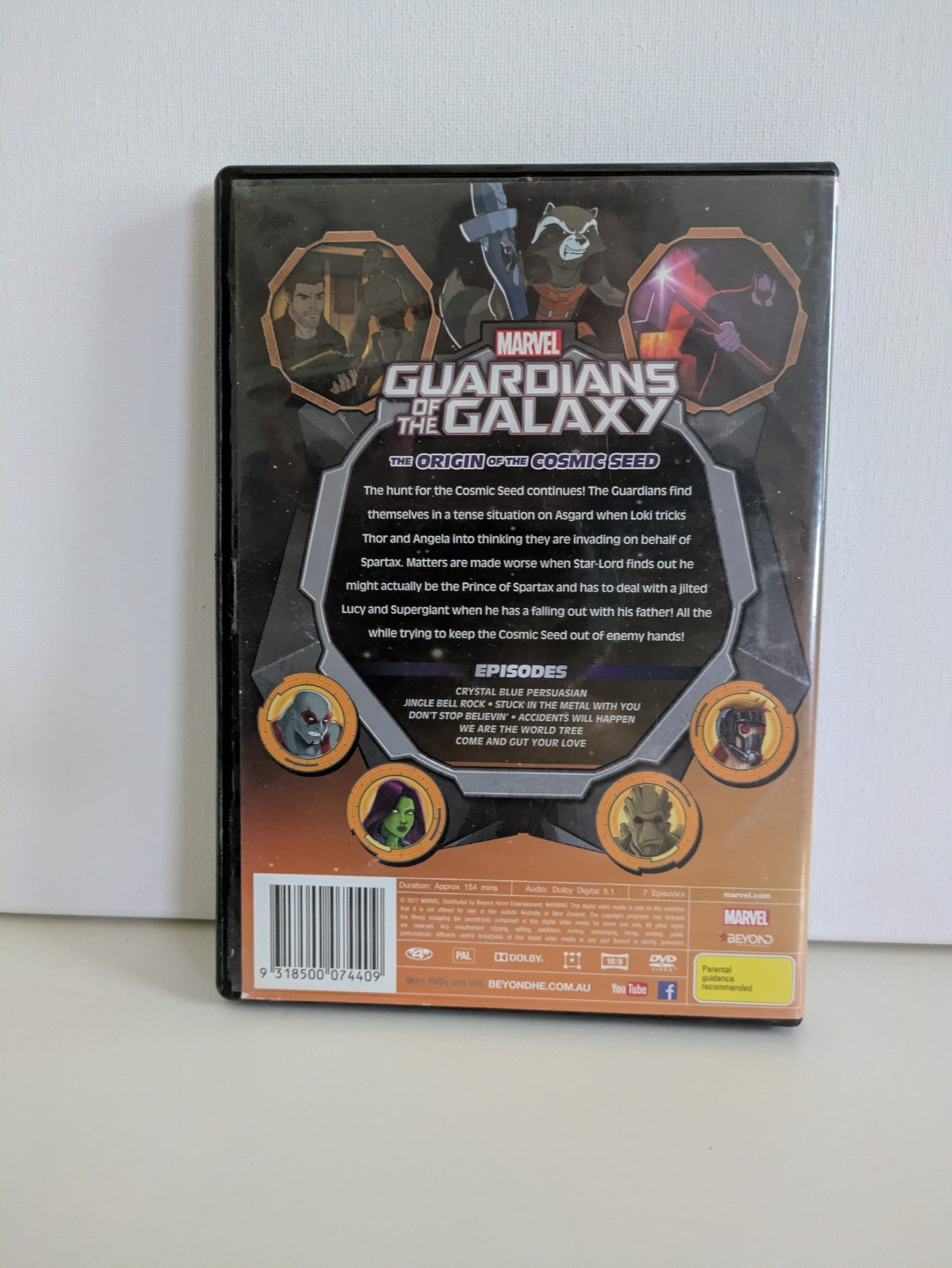 Guardians of the Galaxy The Origin of the Cosmic Seed DVD 2015 Region 4 DVD RetroExchange Australia