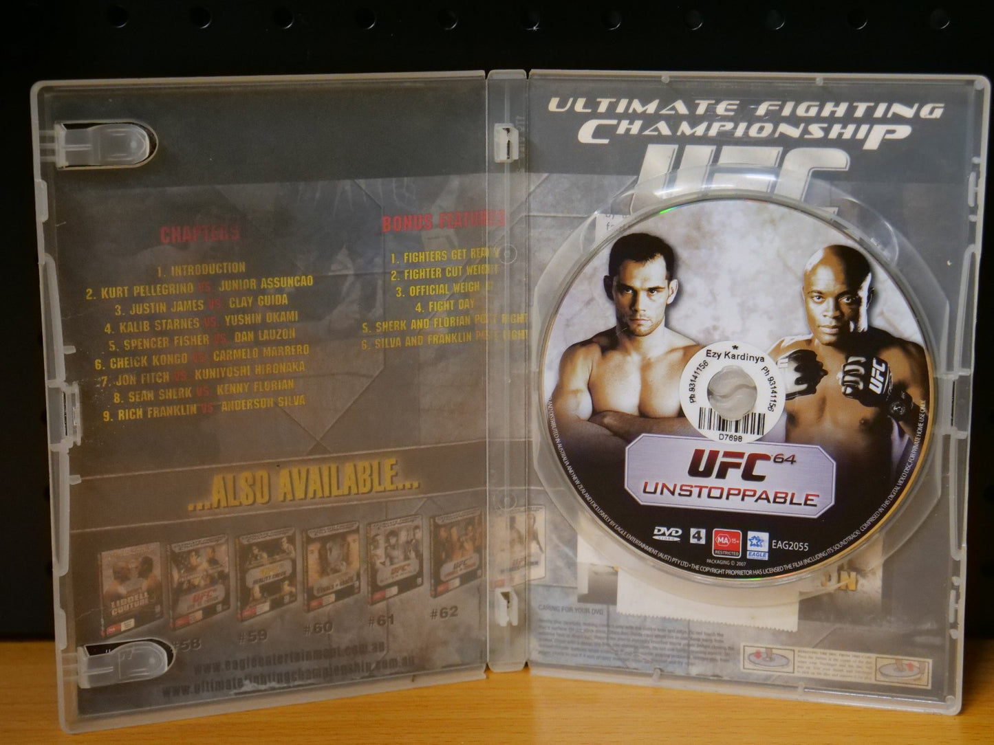UFC #64-Unstoppable (RARE DVD 2006) - UFC Boxing-As Real as it Gets Retro Exchange Australia