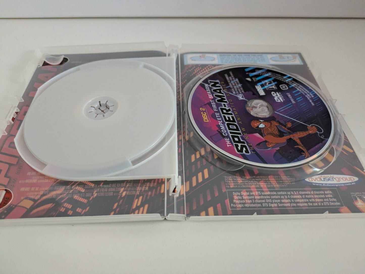 SPIDER-MAN THE NEW ANIMATED SERIES - SEASON 1 - DVD 2 DISCS R4 DVD RetroExchange Australia