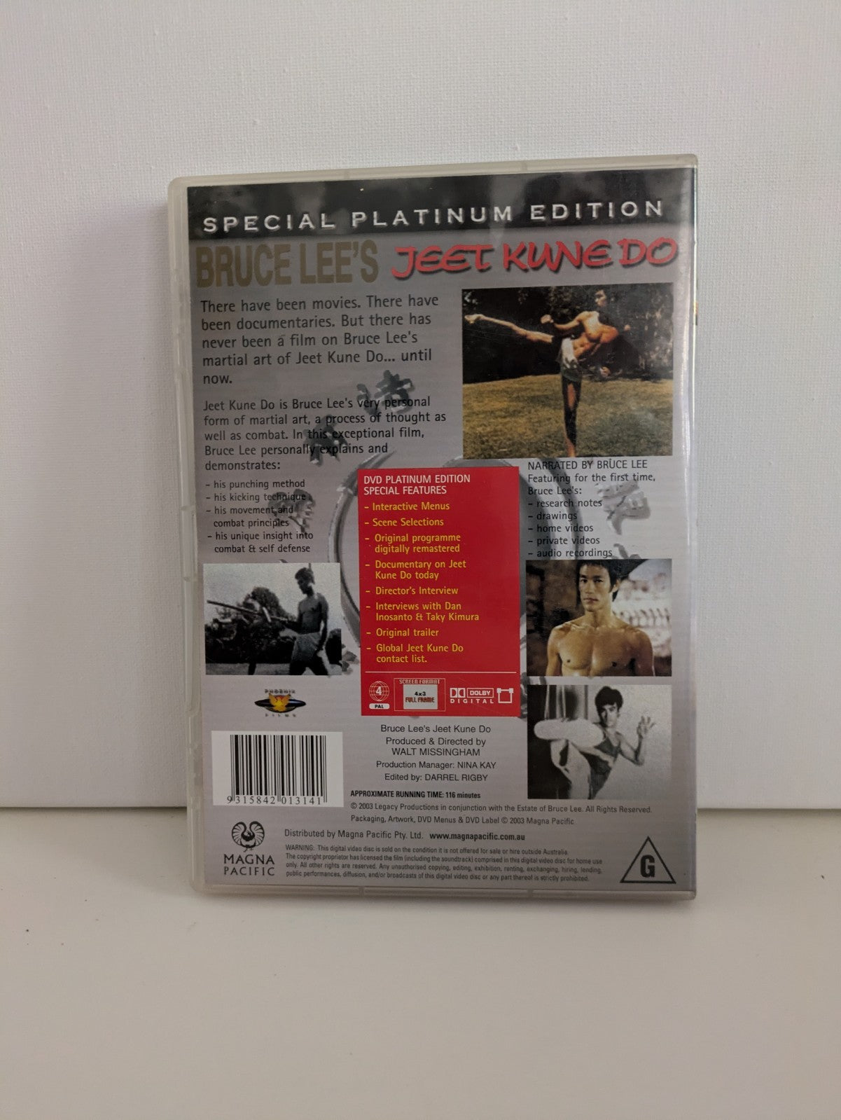 Bruce Lee's Jeet Kune Do Martial Arts Documentary Film 2 DVD set R 4 Retro Exchange Australia