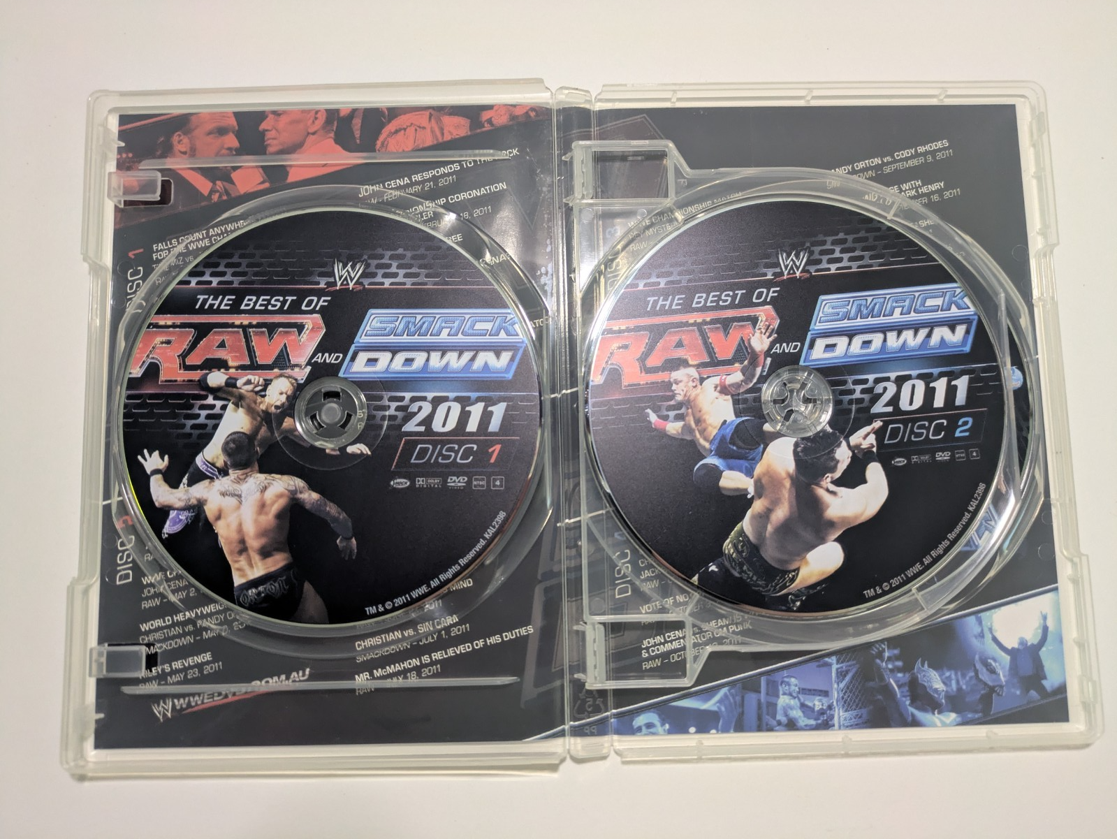 WWE The Best Of Raw And Smackdown 2011 DVD 4 Disc Set Retro Exchange Australia