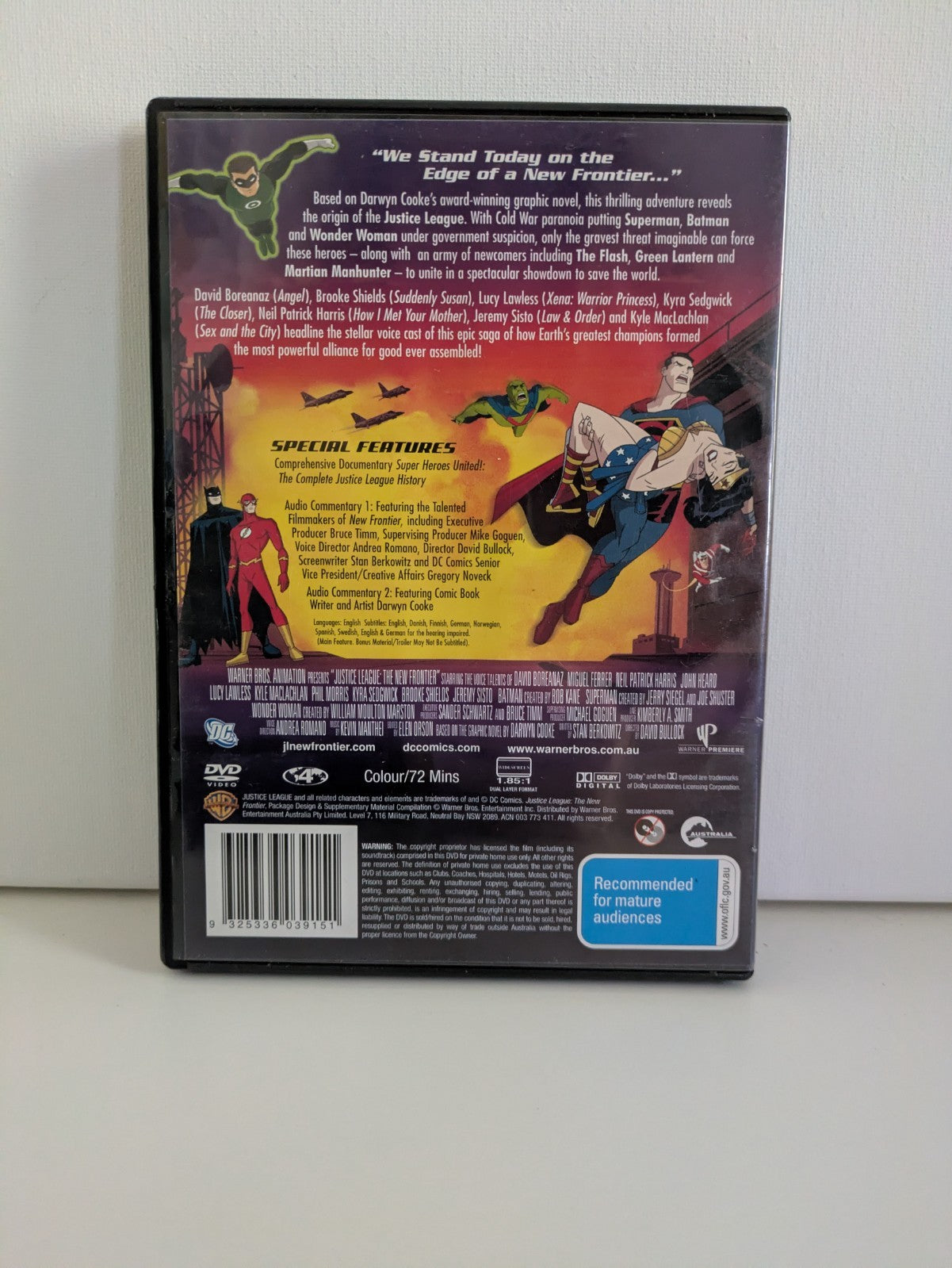 Justice League: The New Frontier, DC Universe Animated Original Movie - DVD, R4 DVD RetroExchange Australia