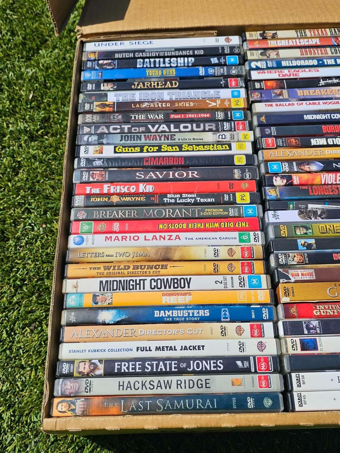 Western DVD Bulk Lot – 90-100 DVDs Per Box – Random Selection – Mixed Titles Nintendo DVD RetroExchange Australia