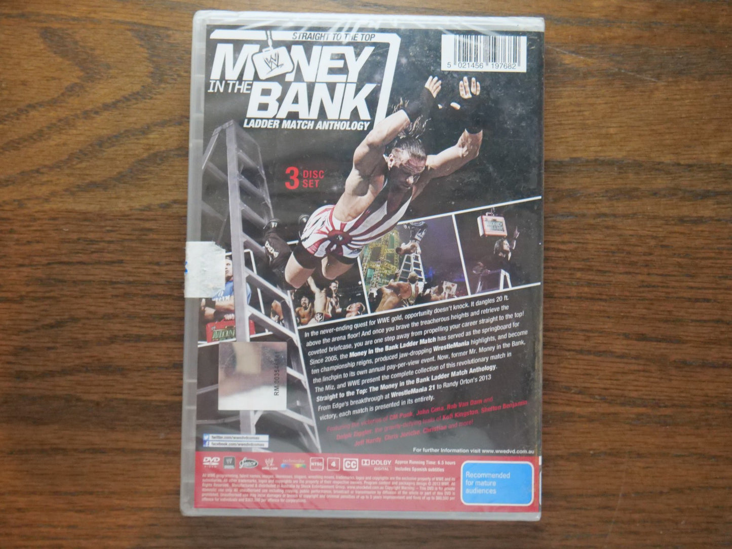 WWE - Straight To The Top Money In The Bank (DVD, Region 4) 3-Disc Set - Sealed Retro Exchange Australia
