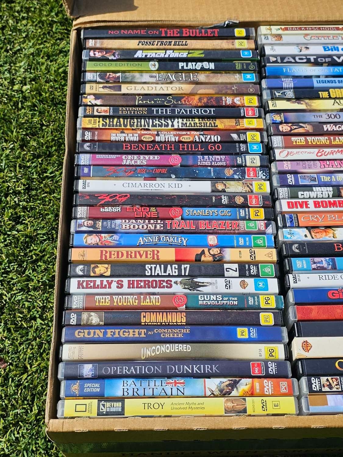 Western DVD Bulk Lot – 90-100 DVDs Per Box – Random Selection – Mixed Titles Nintendo DVD RetroExchange Australia