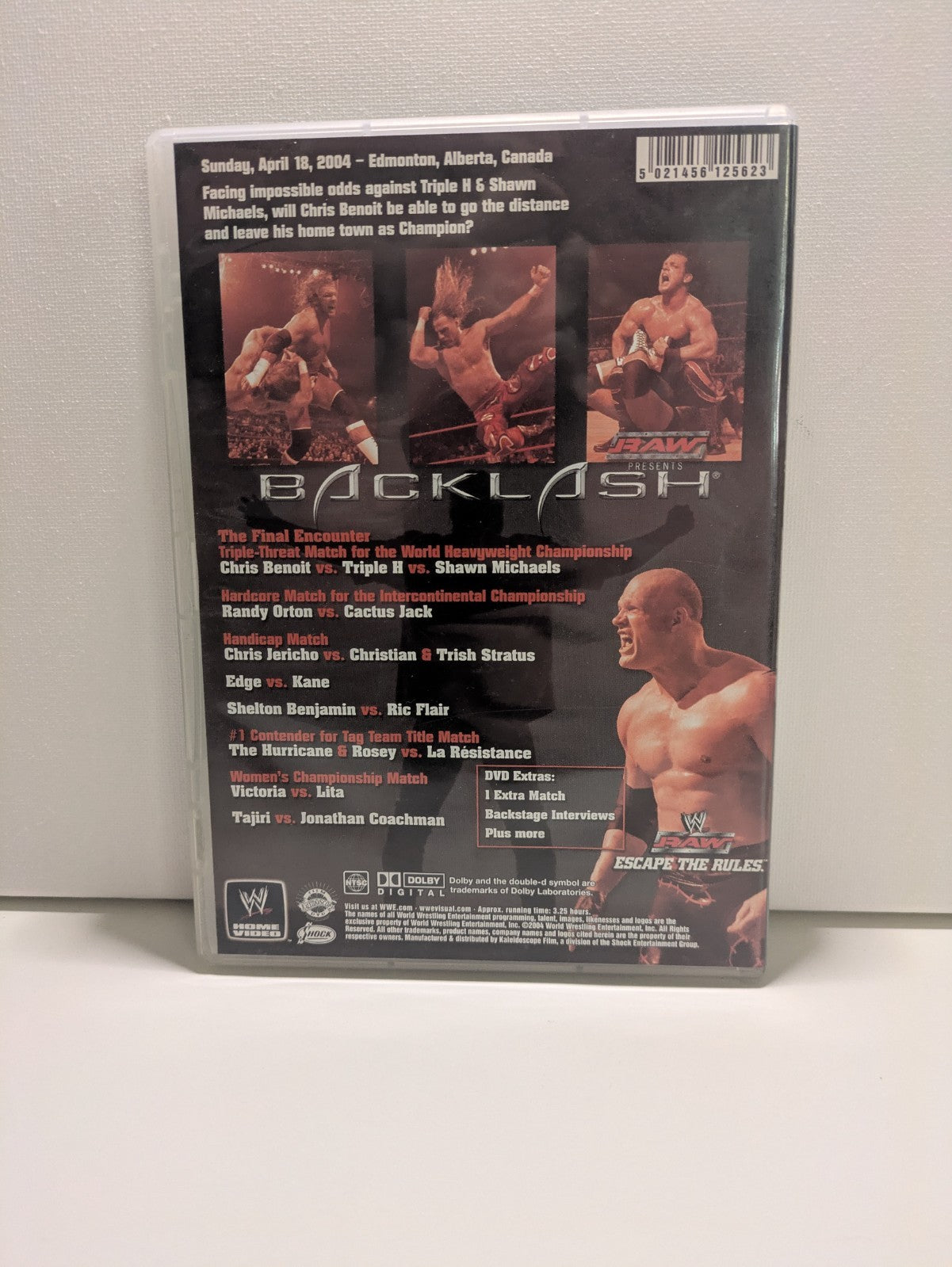WWE Raw Presents Backlash (DVD 2004) Retro Exchange Australia