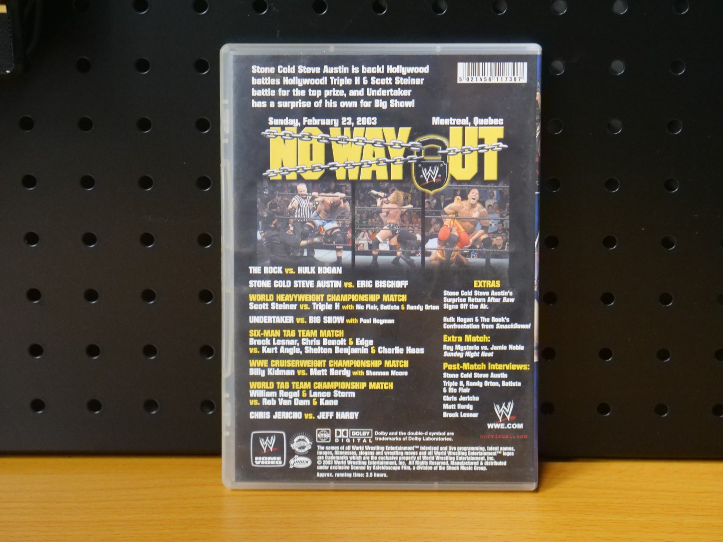 WWE-No Way Out DVD 2003 - The Rock Stone Cold Hulk Hogan Triple H Scott Steiner Retro Exchange Australia
