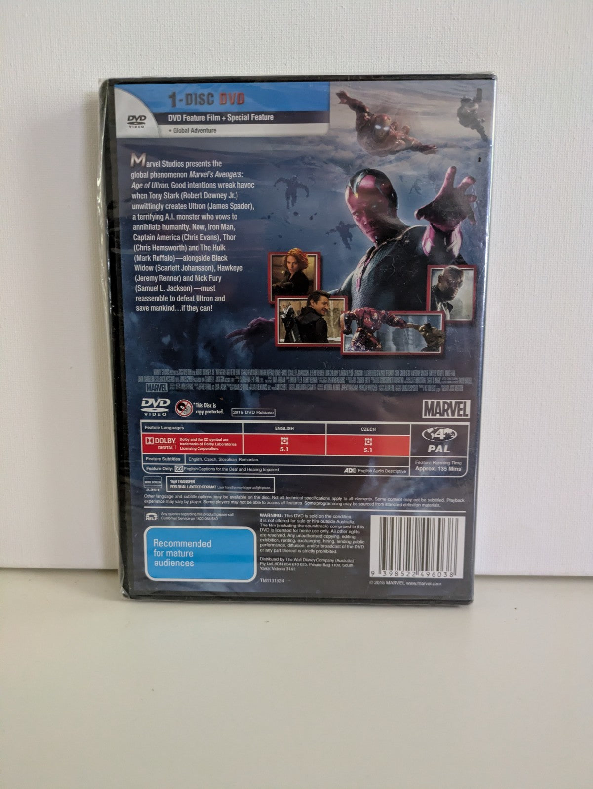 Avengers Age Of Ultron DVD Region 4 - SEALED DVD RetroExchange Australia