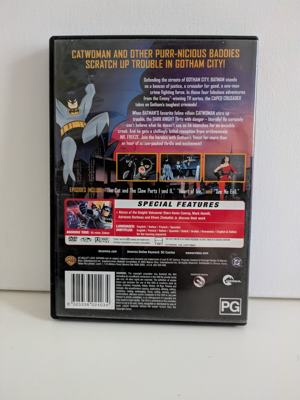 Batman The Animated Series : Secrets Of The Caped Crusader DVD R4 DVD RetroExchange Australia