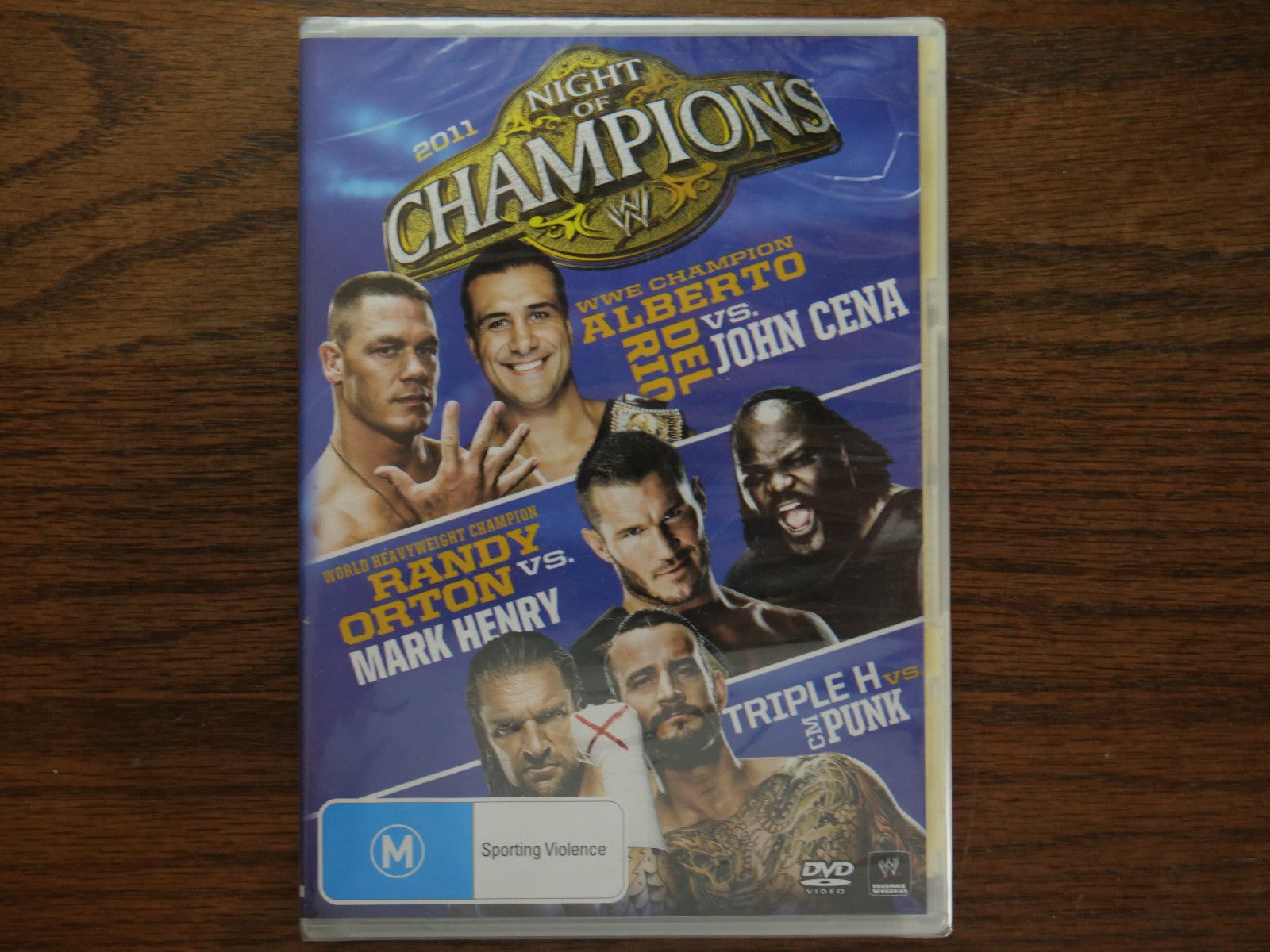 WWE - Night of Champions 2011 (DVD, Region 4) - Sealed Retro Exchange Australia