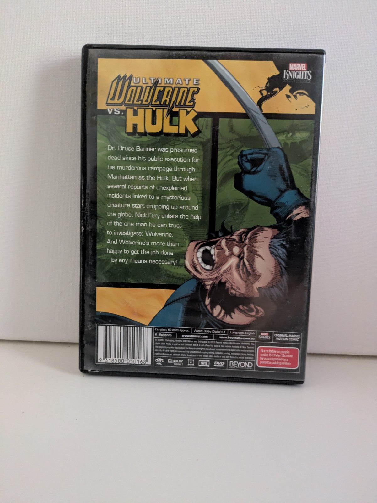 Marvel Knights-Ultimate Wolverine Vs. Hulk (DVD, 2013) Animation Movie Reg 4 DVD RetroExchange Australia