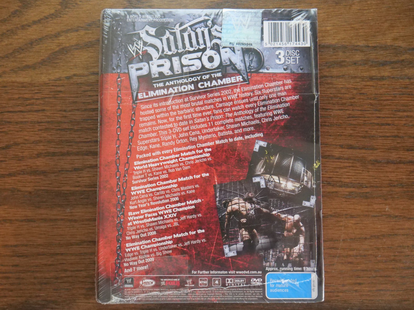 WWE Satan's Prison The Anthology Of The Elimination Chamber (DVD) - Sealed Retro Exchange Australia