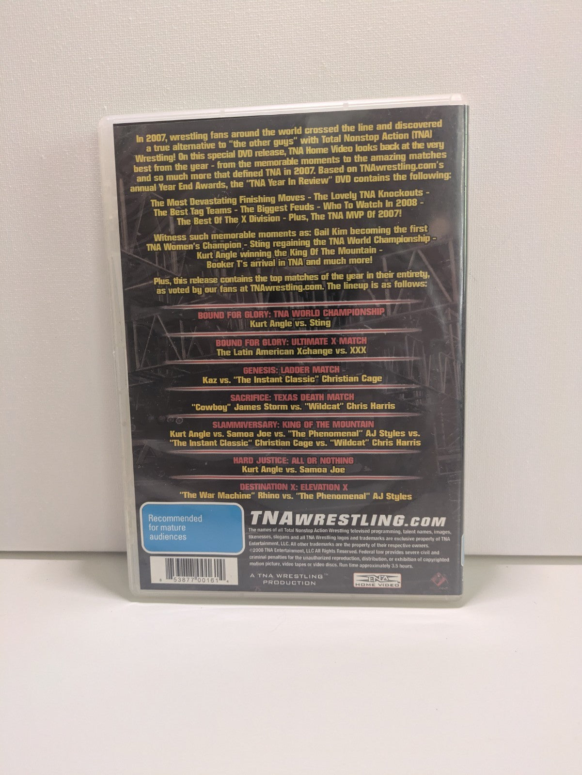 TNA: Best of TNA 2007 DVD Retro Exchange Australia