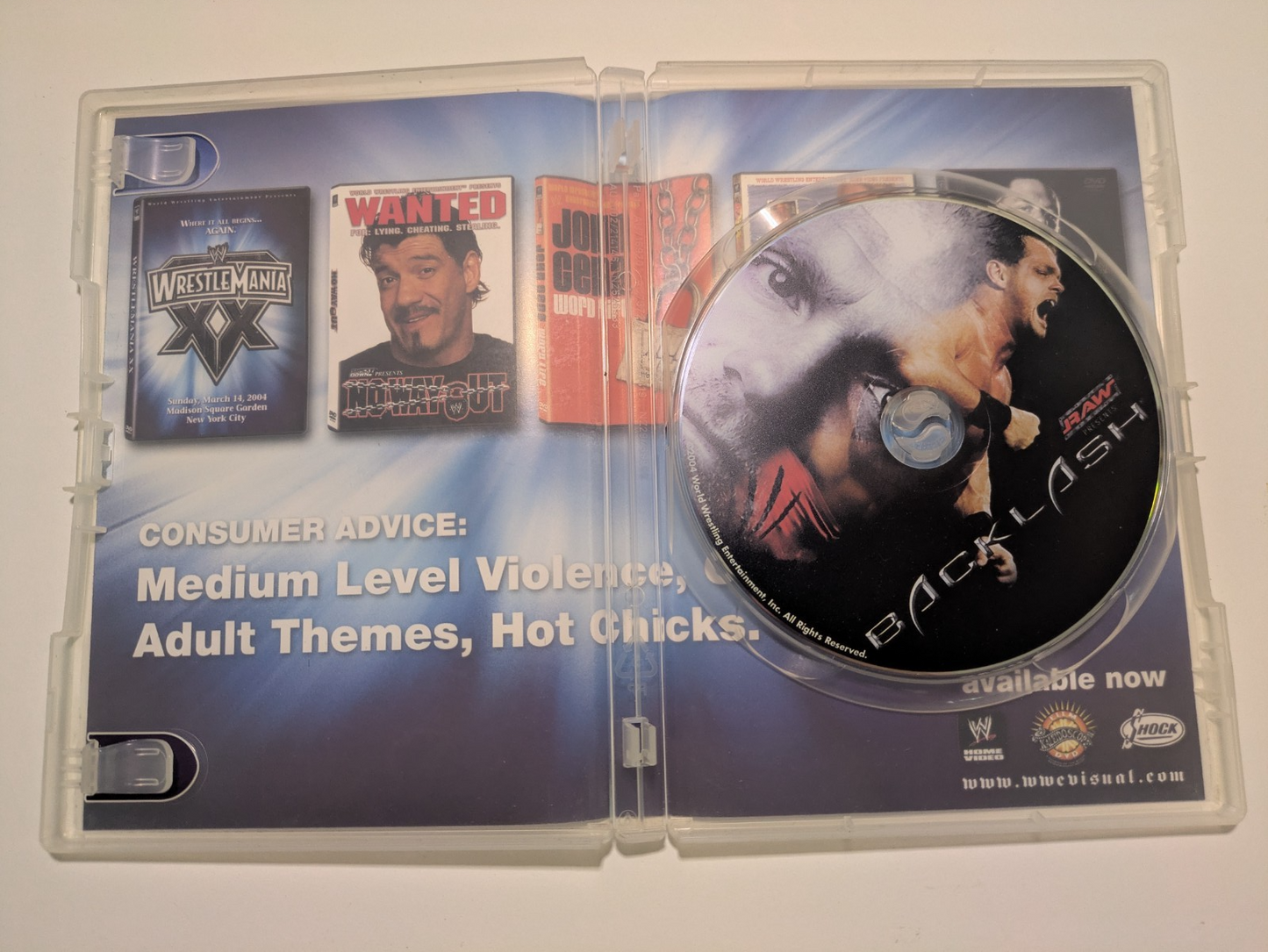 WWE Raw Presents Backlash (DVD 2004) Retro Exchange Australia