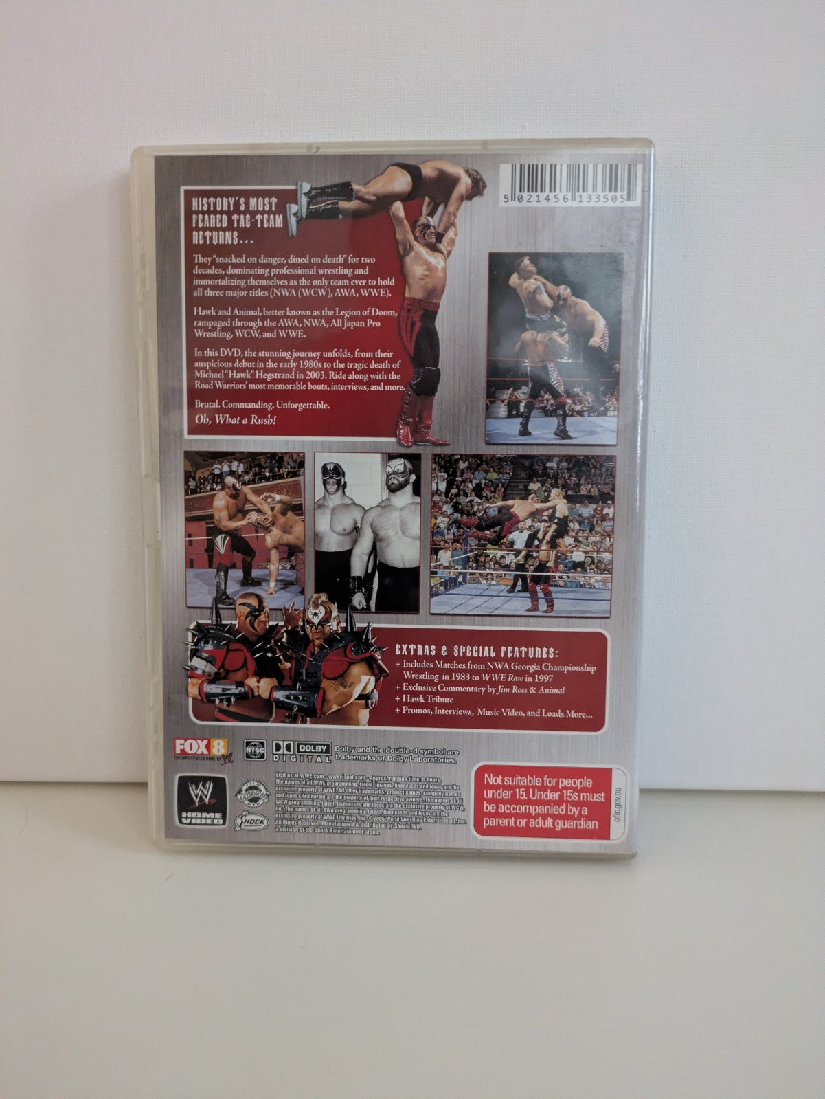 WWE Road Warriors DVD Region 4 Retro Exchange Australia
