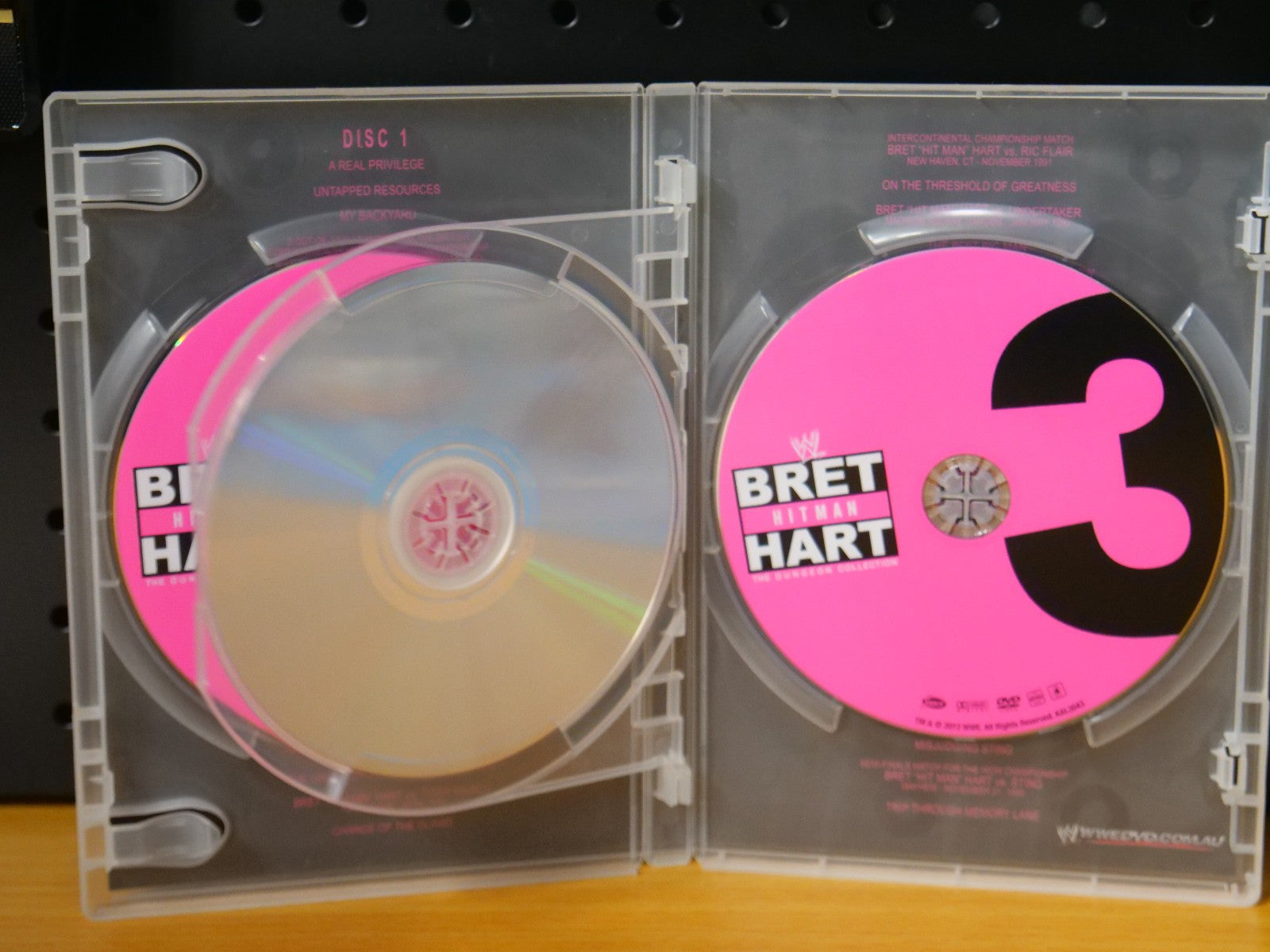 Bret “Hitman” Hart: The Dungeon Collection WWE | 3-Discs | Aussie Region 4 DVD Dvd Box Set Retro Exchange Australia