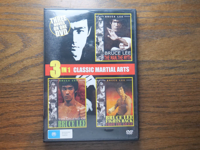 Bruce Lee 3 in 1 Classic Martial Arts – Legend, Fights Back & The Myth (DVD) Retro Exchange Australia