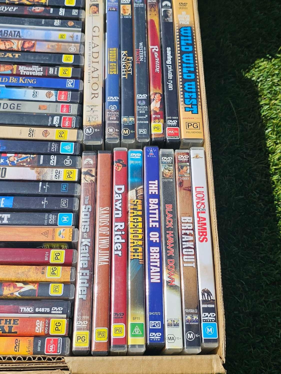Western DVD Bulk Lot – 90-100 DVDs Per Box – Random Selection – Mixed Titles Nintendo DVD RetroExchange Australia