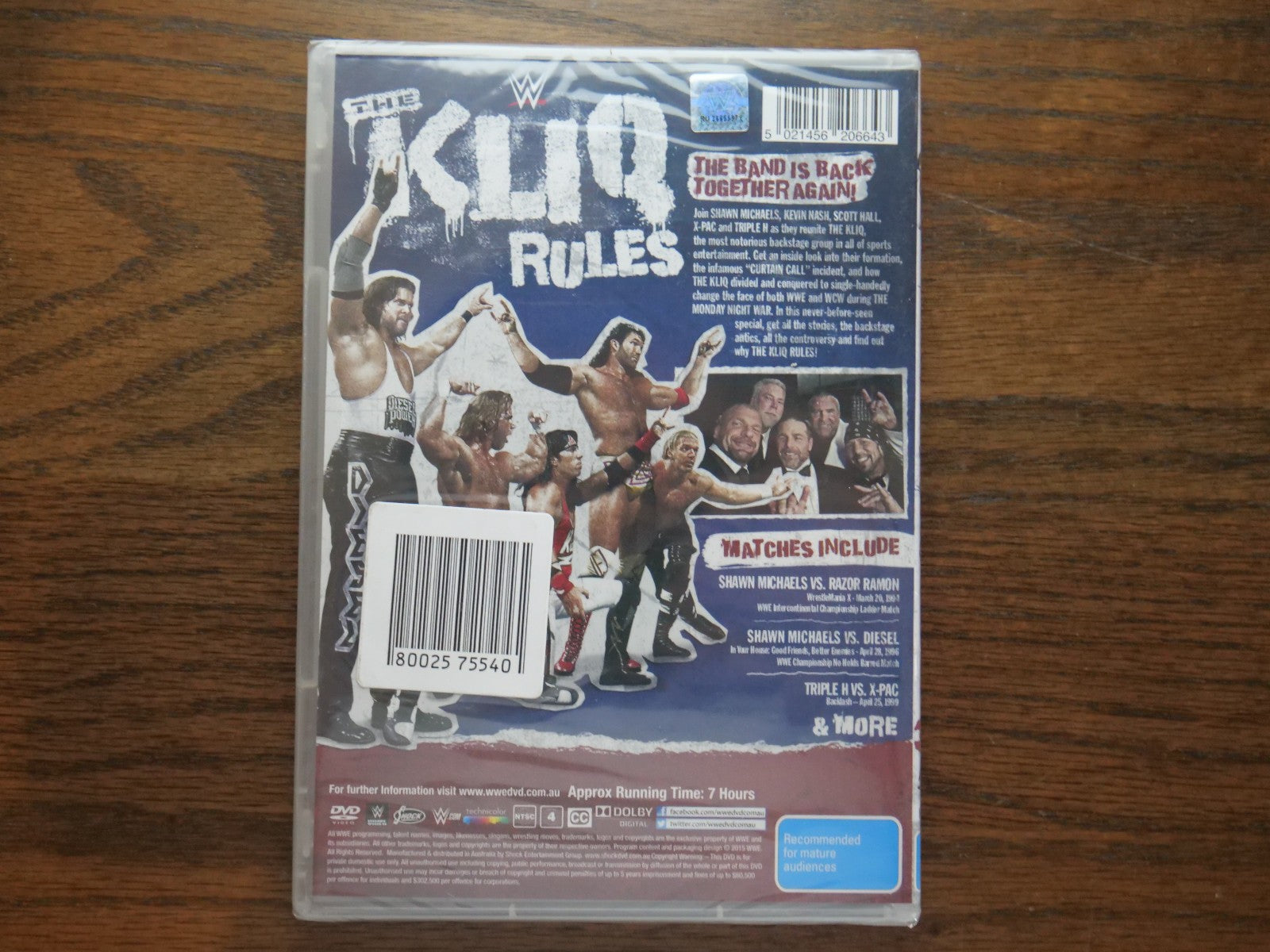 WWE - The Kliq Rules (DVD, Region 4) 3 Disc Set - Sealed Retro Exchange Australia
