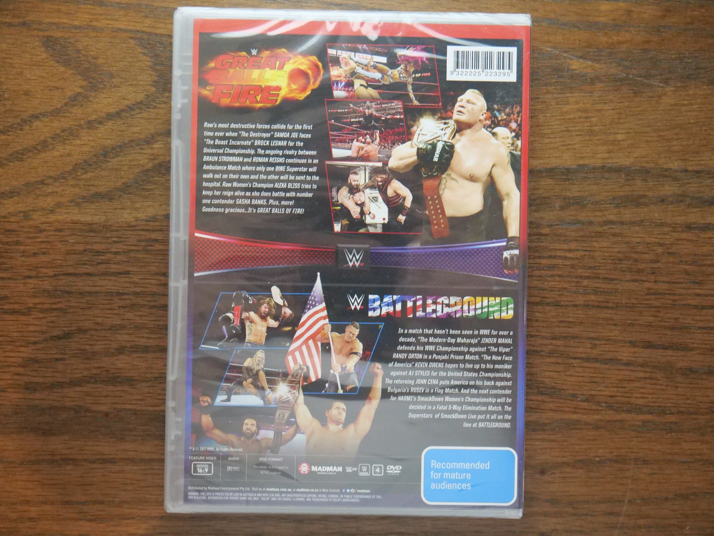 WWE - Great Balls Of Fire & Battleground (DVD Region 4) 2 Disc Set - Sealed Retro Exchange Australia