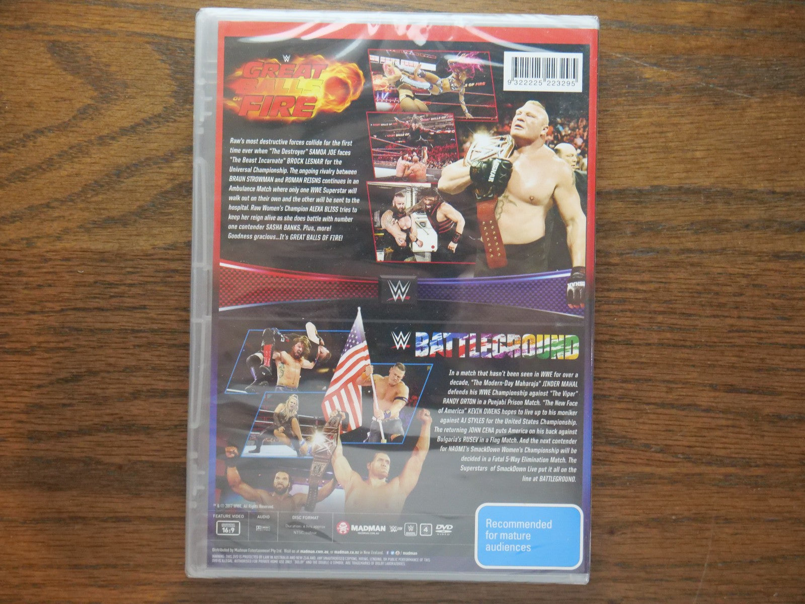 WWE - Great Balls Of Fire & Battleground (DVD Region 4) 2 Disc Set - Sealed Retro Exchange Australia