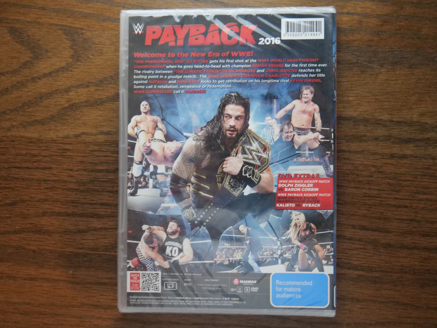WWE - Payback 2016 (DVD) - Sealed Retro Exchange Australia