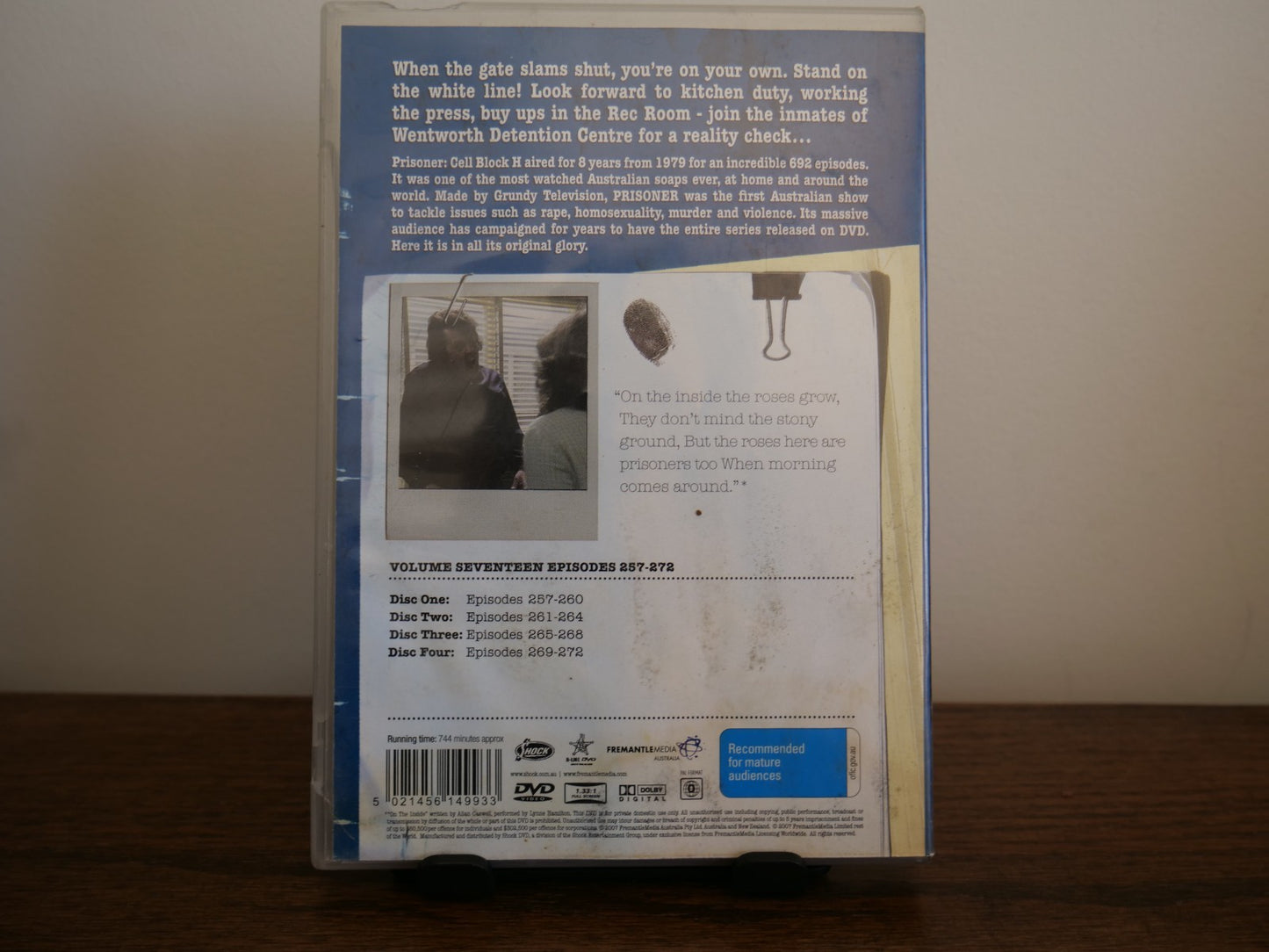 Prisoner Cell Block H Volume 17 Episodes 257-272 Drama DVD DVD RetroExchange Australia